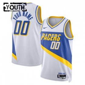 Camiseta Niños NBA Indiana Pacers Personalizadas 2025-26 Nike City Edition Blanco Swingman